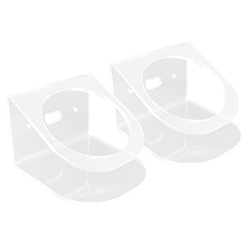 Estante de altavoz de pared acrílico transparente para soporte Dot 4 en salón de casa