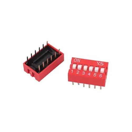 Interrupteurs DIP 2 rangées composant électronique commutateur glissière pas 2,54mm lot de 10