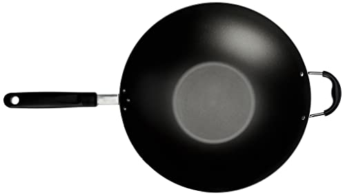 Wok De Alumínio Com Revestimiento Interno De Antiaderente Ø36cm Tramontina Grafite