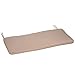 Outsunny Cojín para Banco de Exterior 110x46x5 cm Desenfundable y Lavable Almohadilla Acolchado para Banco Doble de Jardín Patio Terraza Beige Oscuro
