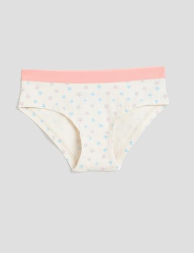 Image of Amazon Brand - Symbol Girls Assorted Prints Cotton Stretchable Briefs with Soft Waistband | Aged 3-14 Years (Available in Combo Pack of 3 and 6)