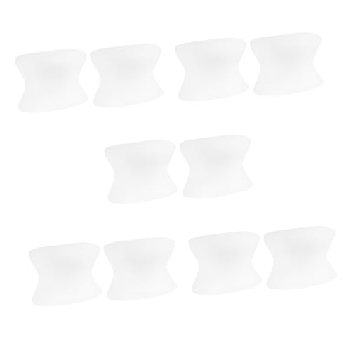 VALICLUD 5 Pairs Bunion Relief Separators Washable Reusable Foot Care Tool for Hallux Overlapping and Foot Relief During Walking Running
