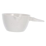 IMIKEYA 2pcs Round Evaporating Dish with Handle High-Temperature Resistant Porcelain...