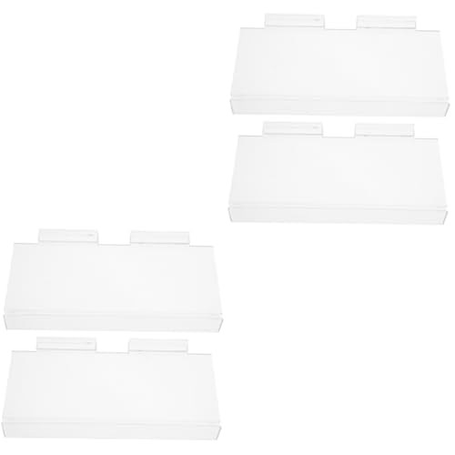 LABRIMP 2sets Shoe Display Stand Wall Shoes Display Shelf Slat Wall Shelves for Easy Install 2pcs*2