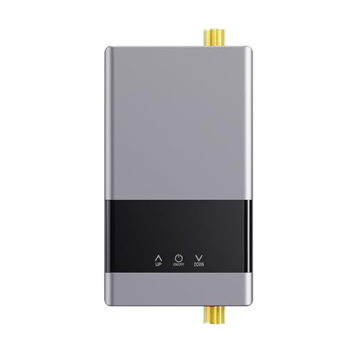 Termo Electrico, Calentador De Agua Instantáneo For Baño, Cocina, Calentador De Agua Eléctrico Montado En La Pared, Pantalla LCD De Temperatura Con Control Remoto(110 3000W,2Gray)