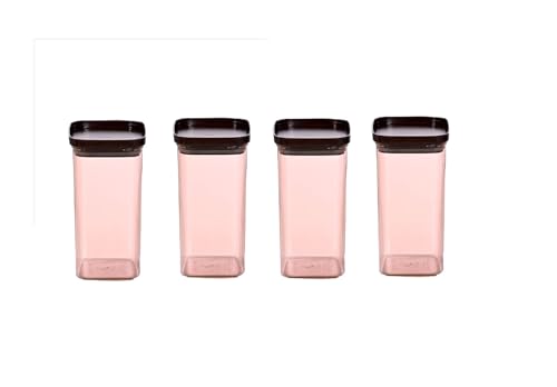 Image of Aristo 203 Airtight Breeza Square Container For Kitchen Storage, Plastic Boxes For Storage, Kitchen container- Set of 4 Color May Vary