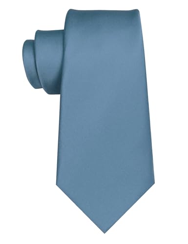 Image of JEMYGINS Solid Color Tie Mens Necktie for Business and Wedding