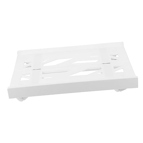 Soporte móvil para torre de computadora con ruedas giratorias, soporte para CPU móvil para oficina, material de capacidad, diseño de barrera protectora fácil de mover miniatura 1