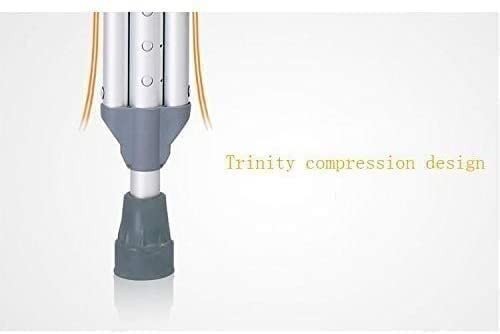 Muletas para adultos Axilas Muletas para axilas ajustables Bastón para axilas Muleta ajustable en altura Cómoda movilidad ortopédica de aluminio durante la recuperación de lesiones Excelente