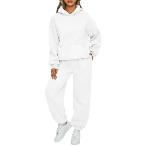 Pantalon de survêtement et sweat à capuche femme : ensemble de jogging 2 pièces décontracté