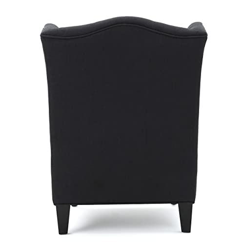 Christopher Knight Home Toddman High-Back Fabric Club Chair, Dark Charcoal Dimensions: 27.25”D X 33.75”W X 38.50”H #TOP7