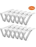 12Pack Tablecloth Clips, Picnic Table Clip, Outdoor Indoor Table Cover Clamps, Stainless Steel Table Cloth Holders for Party, Camping, Wedding