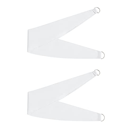 Image of Bujasso White Full Blackout Curtains with Sheer Overlay Double Layer 54x63L