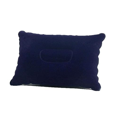 EKENOZ Almohada inflable plegable portátil al aire libre doble cara flocado mini almohada oficina senderismo kamp avión para acampar viajes