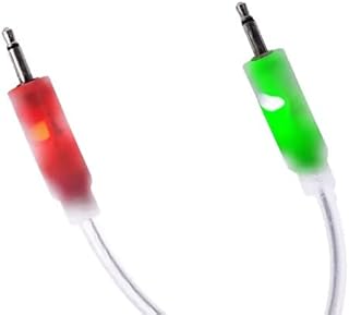 SSMS LED Eurorack Patch Cables - 12" (30 cm) 3-Pack - Suitable for Eurorack Modular Synthesizer