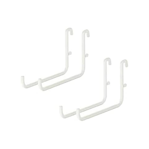 Keepo Peg Board Organizer Accessories, Peg Board with Accessories, Pegboard Hooks, Pegboard Accessories, Pegboard Bins (4 Long Hooks) Cover