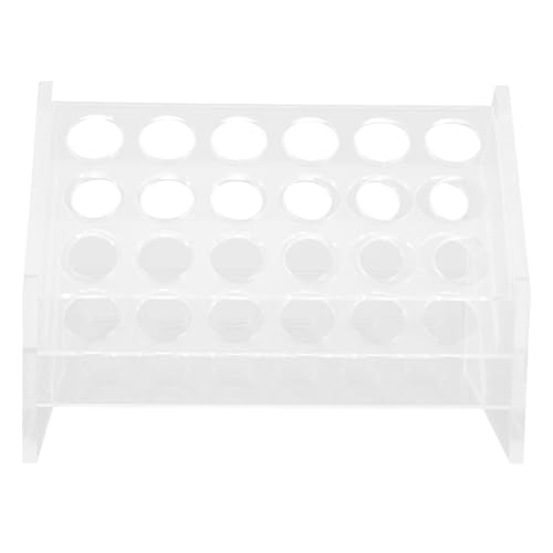 NAMOARLY Lab Test Tube Holder Slant Rack 18 Wells Glassware Storage for Chemistry Laboratory