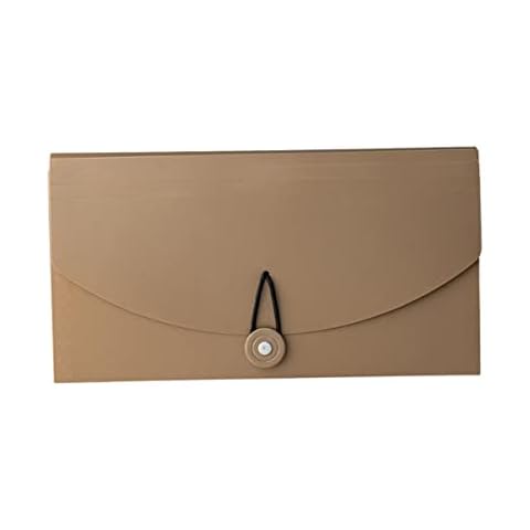 Receipt Folder, 13-Pocket Expanding File, Expanding File Folder, Plastic Check Bill File Storage for Cards Bills Receipts Checks Invoice Pouch with Label Cover