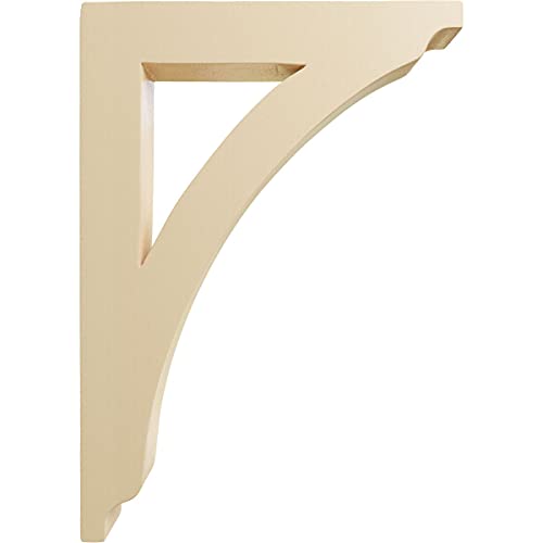 Ekena Millwork Bktw01X08X12Thma-Case-4 Large Thorton Wood Wood Brackets, 1 3/4"W X 8 1/2"D X 12"H (4-Pack), Maple #TOP2