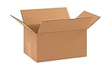 Secure Seal - 25 Pack of 10x7x5” Corrugated Cardboard Packing Shipping Mailing Moving Carton Boxes Cube
