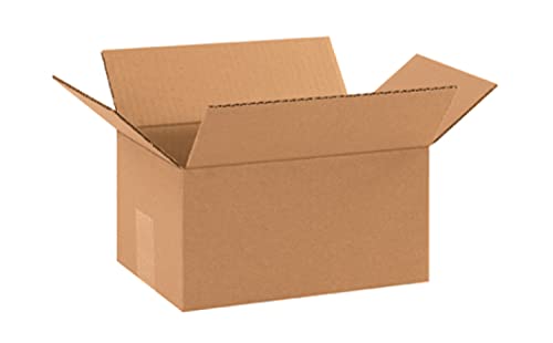 Image of Secure Seal - 50 Pack of 10x7x5 inch Corrugated Cardboard Packing Shipping Mailing Moving Carton Boxes Cube