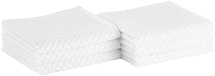 Amazon Basics Odour-Resistant, Textured Washcloth, 30 x 30 cm, 12-Pack, Blush