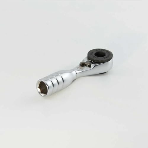 711L Mini Ratchet Wrench - One of the World's Smallest 1/4" EDC Ratchet Wrench For Tight Spaces - Alloy Steel - For Single-ended Hex Bit