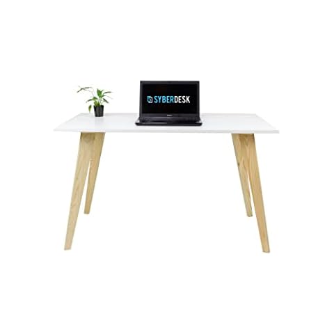 SyberDesk Escritorio de Ordenador Blanco 120cm Cover