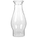 Beavorty Glas Öllampe Schornstein Petroleum Lampenschirm Öllampenabdeckungen Klar Gekräuselter Deckel Mit Kapuze Kerzenhalter Abdeckung Ersatz Für Antike Vintage Kammerlampe Transparent