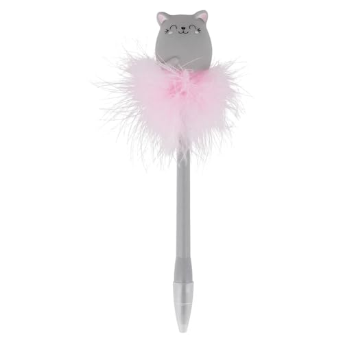 Immagine prodotto: Legami - Penna a Sfera con Gatto luminoso, Inchiostro Blu, Punta da 0,7 mm, 3,5x20 cm, per Bambini e Adulti, Tema Kitty