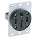 Hubbell RR450F Receptacle SB 50Amp 125/250V 3P4W Flush Mounting, Black