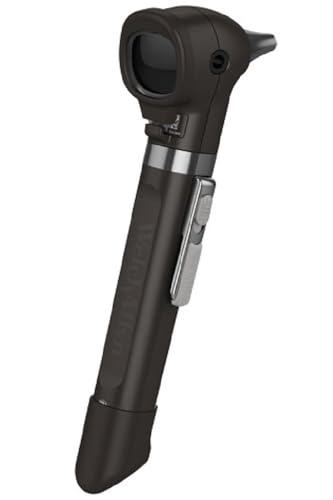 WelchAllyn 2.5V Fiber-Optic Pocket LED Otoscope Set, Onyx, Part No. 22870-BLK (Single)_CSD-240