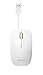 Produktbild ASUS UT300 Maus (einziehbares USB-Kabel, ergonomisch, beidhändig, 1.000 DPI) weiß-gelb