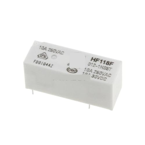 Relé HF118F para solucionar fallos de encendido en electrodomésticos con 10A