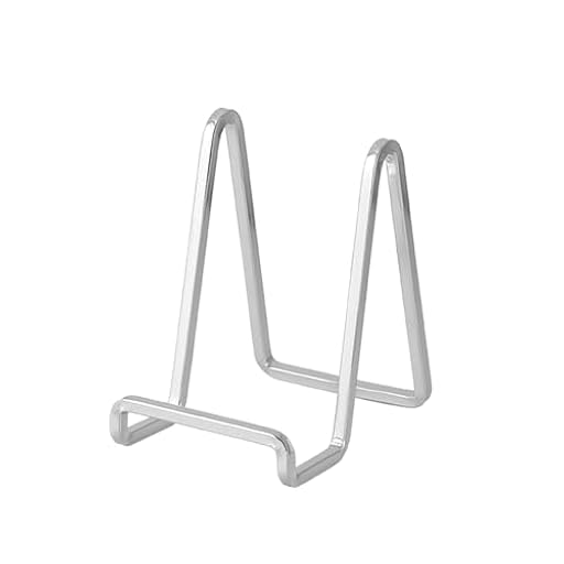 Soporte Platos Mesa Caballete Expositor - 3 Piezas Soportes para Platos Decorativos - Soporte de Placa para Exhibicion - Caballetes de Hierro Plata Para Marcos de Fotos | Libros | Arte - 4,5 Pulgadas | Ya disponible en tu tienda friki favorita! En mundofriki.es!