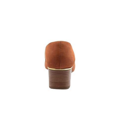 Sapato Feminino Usaflex Velour Cab Ferrugem Marrom Z2606/62 Tamanho:36;Cor:Marrom