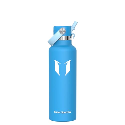 Super Sparrow Gourde Isotherme - Bouteille Isotherme - 750ml - Gourde INOX Bouche Standard - Gourde Enfant sans BPA, pour Sport, Voyages, L'école, Bureau, Maison