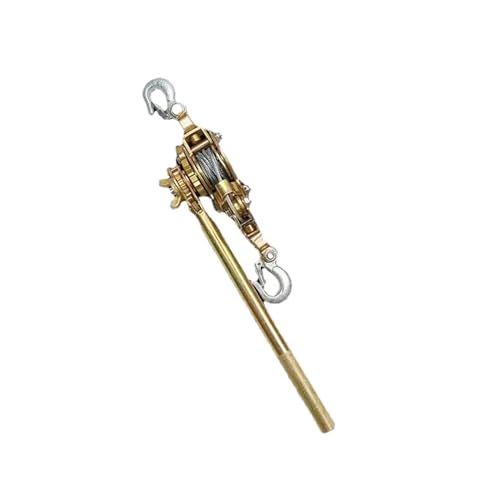 Chain Hoist, 2T Hook Cable Puller Multifunctional Wire Tensioner Hand Winch Puller for Agriculture Garden Manual with Precision and Safety(2 Ton 12 Rope)