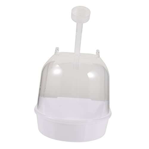 GANAZONO Bird Bath Box for Parakeet Small Birds Bathing Tub with Accessory for Bird Cage for Budgies Canaries and Cockatiels Bird Bath Case