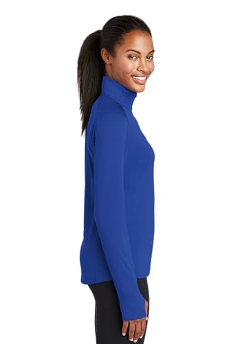 SPORT-TEK Women's Sport-Wick Textured Quarter Zip Pullover2