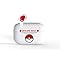 OTL Technologies Ecouteurs sans Fil Bluetooth V5.0 pour Enfant Pokemon Pokeball avec boîtier de Chargement. Blanc/Rouge