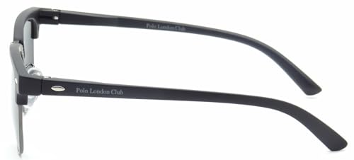 Óculos de Sol Polo London Club, estilo Club Master Quadrado Com Lentes Fume Preto contém com Case EC