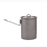 wrtgerht Camping-Kochgeschirr Titan-Geschirr Touristentopf Outdoor-Küche Picknick-Utensilien Rucksack Wandern Trekking Küchengeräte