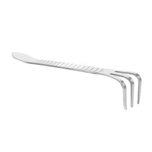 Mipcase Râteau à Main Outil De Jardinage Compacteur De Sol avec Dents Épaisses pour Entretien Bonsaïs Et Usage Polyvalent