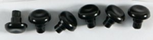Stem Bumper, Clear, 1/4" Stem, 1/2" Top, 3/16" Thick 100/Pk