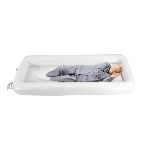Baignoire gonflable, ensemble médical gonflable, baignoire en PVC avec pompe à air électrique, salle de bain pour personnes âgées, patients, femmes enceintes, 195 x 90 cm, blanc