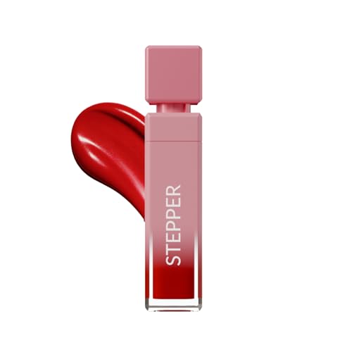 Tinted Lip Serum, Hydrating & Plumping Lip Gloss with Hyaluronic Acid, Vitamin E & Peppermint, Glossy Finish, Nourishing Lip Moisturizer, Stepper - 5 ml/0.17 fl oz