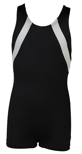Snowflake Designs Boys and Mens Diagonal Cut Gymnastics Singlet - Variety of Colors