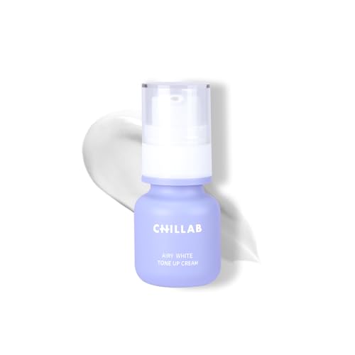Chillab Airy White Tone-Up Cream, Lightweight Hydrating Primer with Botanical