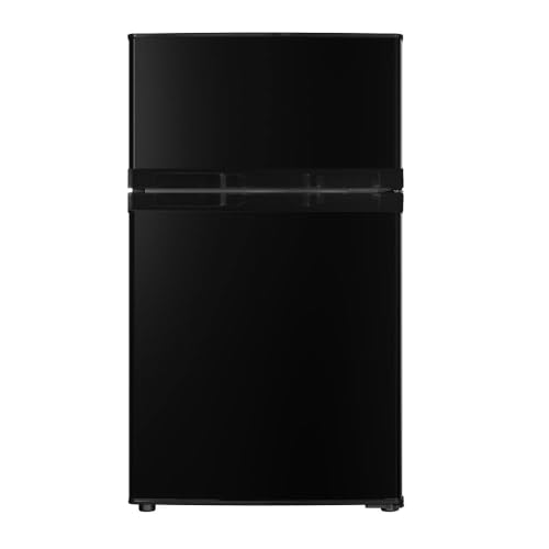 Image of Impecca 3.1 Cu. Ft. Compact Double Door Refrigerator, Black